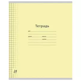 тетрадь 24л клетка А5 ARTSPACE Однотонная