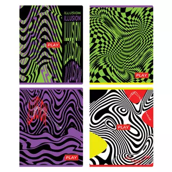 тетрадь 40л BG Иллюзия А5 линия