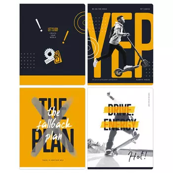 тетрадь 40л BG Orange mood А5 клетка