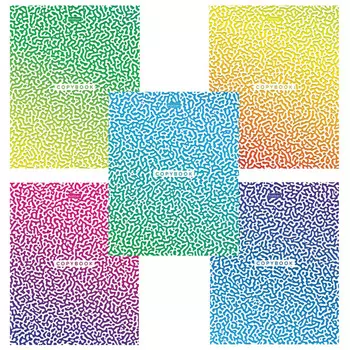 тетрадь 40л HATBER Радужные переливы А5 клетка в асс-те