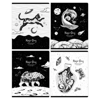 тетрадь 48л А5 клетка BG Magic story