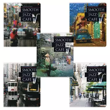 тетрадь 48л АЛЬТ Jazz Cafe А5 48л клетка в асс-те