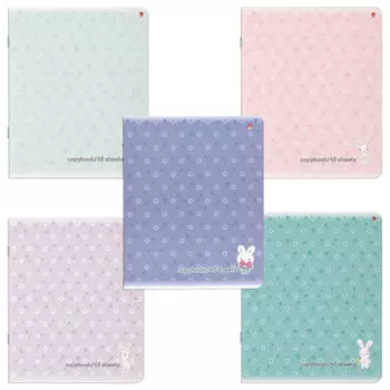 тетрадь 48л АЛЬТ Soft Touch Зефирные Зайчата А5 клетка в асс-те