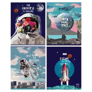 тетрадь 48л BG Моя Вселенная эконом А5 клетка