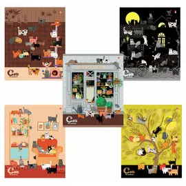 тетрадь 48л клетка А5 АЛЬТ Кис-кис 5 дизайнов