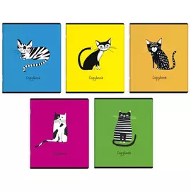 тетрадь 48л клетка А5 Кот в асс-те