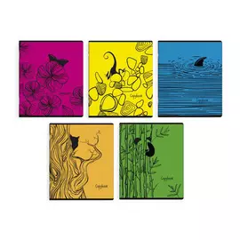 тетрадь 48л клетка А5 Природный мотив в асс-те