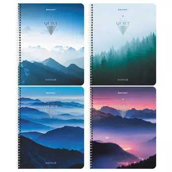 тетрадь 96л BRAUBERG Безмятежность А5 клетка в ассортименте