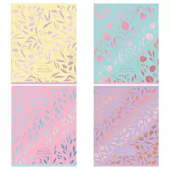 тетрадь BG Brilliant Collection 48л А5 65 г/кв.м клетка тиснение фольгой