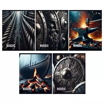 тетрадь BG Nordic 48л А5 60 г/кв.м линия