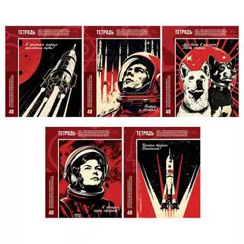 тетрадь BG Плакаты 48л А5 60 г/кв.м клетка