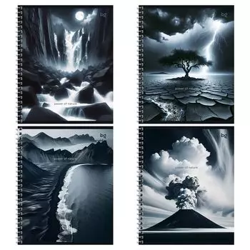 тетрадь BG Сила Природы 48л А5 60 г/кв.м клетка на гребне