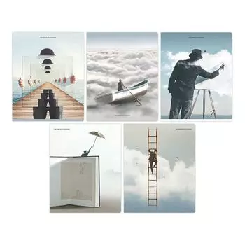 тетрадь BG Визуальный Обман 48л А5 65 г/кв.м клетка матовая ламинация