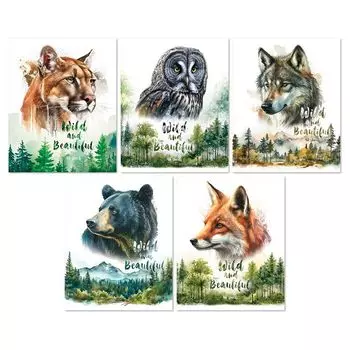 тетрадь BG Животные 48л А5 60 г/кв.м клетка