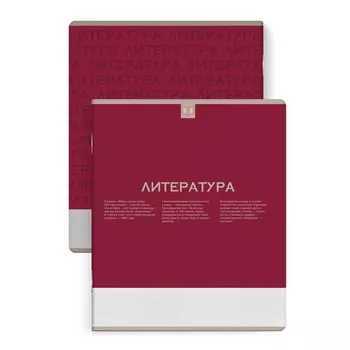 тетрадь Нескучная классика Литература 48 л А5+ 60 г/кв.м линейка мягкий переплёт скоба
