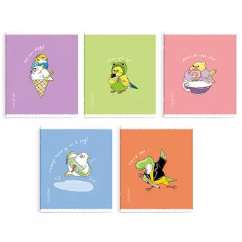 тетрадь Попугаи 48л клетка