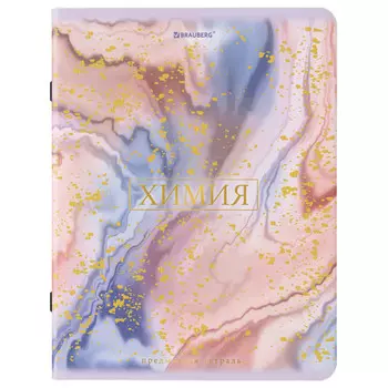 тетрадь предметная 48л BRAUBERG Pastel SoftTouch Химия А5 клетка