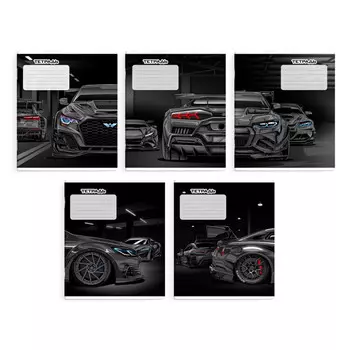 тетрадь Тачка 24 л А5+ 60 г/кв.м клетка мягкий переплёт скоба