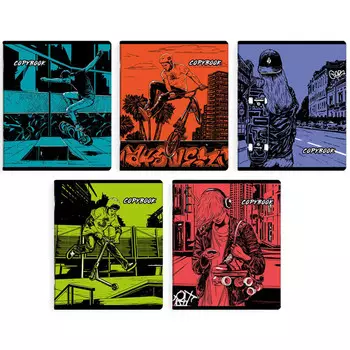 тетрадь Уличный стиль 48л клетка