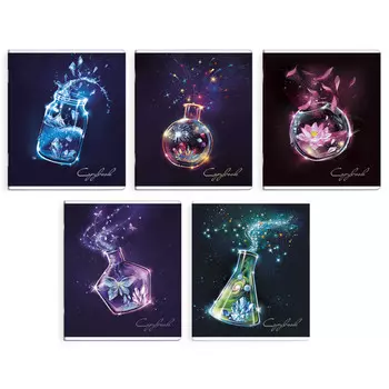 тетрадь Волшебная жидкость 48л клетка