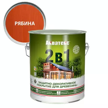 текстурное покрытие АКВАТЕКС 2,7л рябина, арт.18125