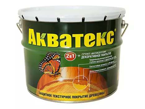 текстурное покрытие АКВАТЕКС 9л бесцветное, арт.91602