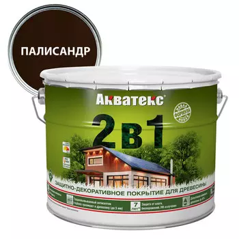 текстурное покрытие АКВАТЕКС 9л палисандр, арт.18137