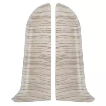 торцевые (пара) для плинтуса ИДЕАЛ Классик 55 Клен северный ПВХ