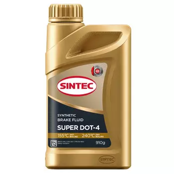 тормозная жидкость SINTEC SUPER DOT-4 0,910кг