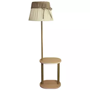 торшер ЧЕРРИ НТБ 11-60-103 1х60Вт Е27 дерево ткань