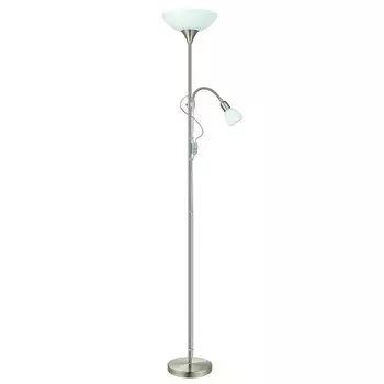 торшер EGLO UP2 1х60Вт 1х25Вт E14 матовый никель