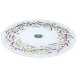 тортовница AGNESS Душа прованса 32х3см вращающаяся стекло