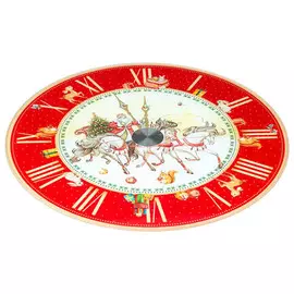 тортовница LEFARD Куранты 32см вращающаяся стекло