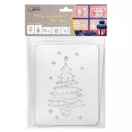 трафарет Новогодний 5шт 21х38см