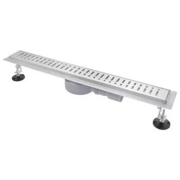 трап линейный MPF 600х70мм нерж. сталь AISI304, решетка, комб. затвор, поворотный сифон D50мм