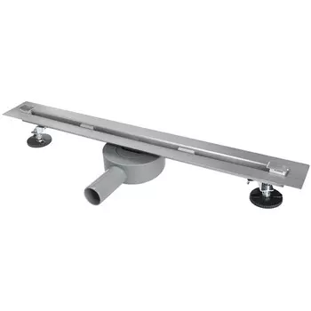 трап щелевой MPF 600х20мм поворотный сифон 40/50мм гидрозатвор нержавеющая сталь AISI304