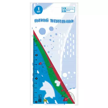 треугольник 13см гибкий ПВХ голубой