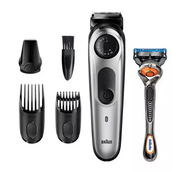 триммер BRAUN BT5260+Бритва Gillette+2 касеты аккумулятор