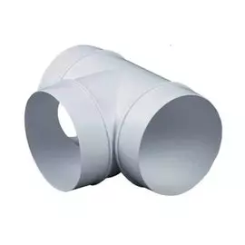 тройник AWENTA D125мм пластик белый