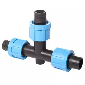 тройник для ленты капельного полива MP-У d16мм пластик