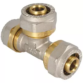 тройник JIF обжим металлопластиковый 16х16х16