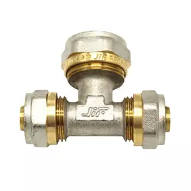 тройник JIF обжим металлопластиковый 16х20х16