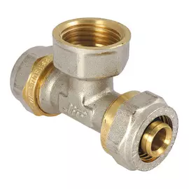 тройник JIF обжим металлопластиковый 16хВР 1/2х16