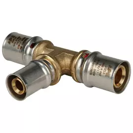 тройник пресс STOUT 20х16х20 латунь