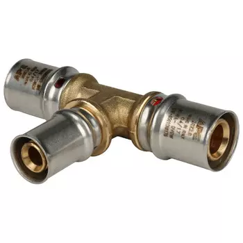 тройник пресс STOUT 20х16х20 латунь