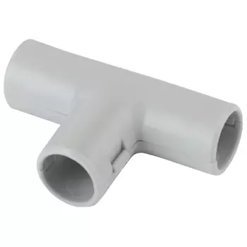 тройник соединительный для трубы ЭРА 16мм 10шт серый