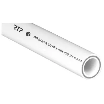 труба PPR РТП 40х6,7мм PN25 армированная стекловолокном 2м