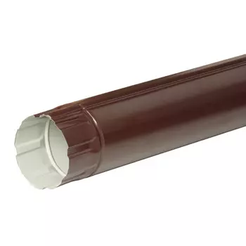 труба водосточная стальная коричневая