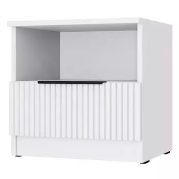 тумба 1 ящик Катрин 444х452х395мм МДФ/ЛДСП серый фактур/светло-серый шагрень