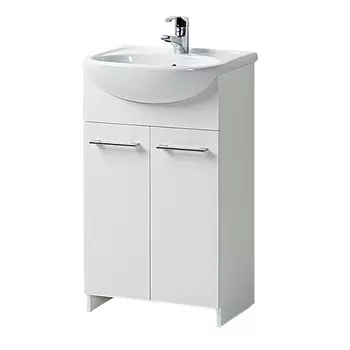 тумба без раковины напольная АКВАЛЬ Уют 50см белая